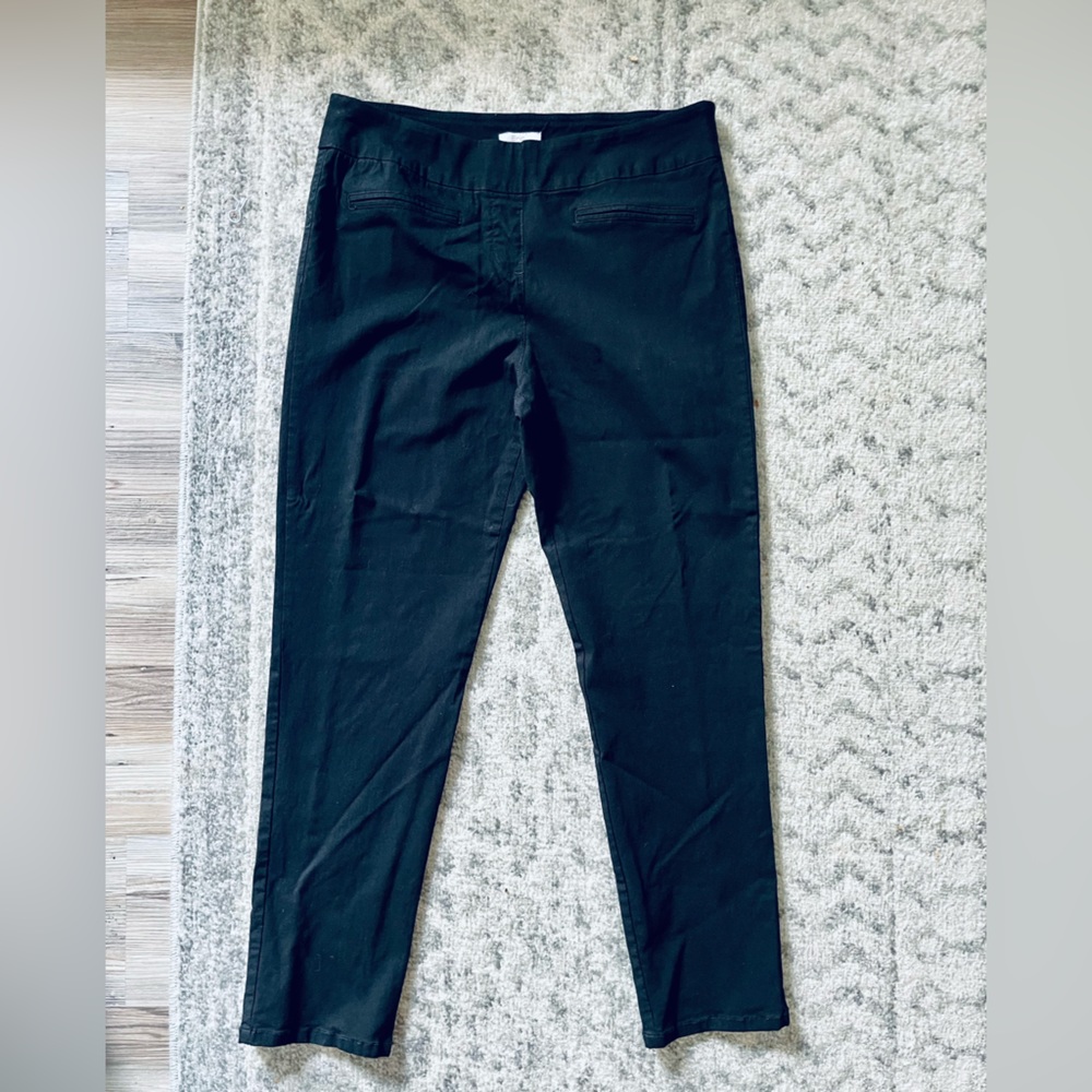 Talbots classic slim black pant size 16